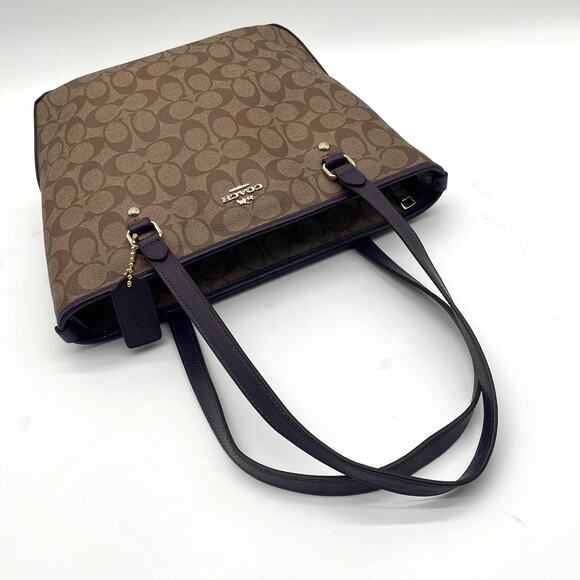 COACH LEATHER CITY  TOTE BAG IN EUC! - Picture 8 of 13